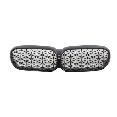 China ABS For BMW G30 G38 2021+Facelift 5-Serie Black Sky Star Diamond Front Kidney Grille Grill Electroplate for sale