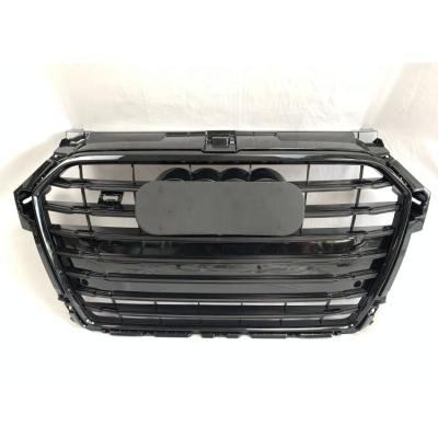 China Sport Approval S Style Front Bumper Grill Grill For Audi A1 2015 2016 2017 Chrome & Gloss Black for sale