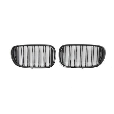 China ABS For BMW G12 G12 2021+ Facelift 7-Serie Front Kidney Grill Gloss Two-Line Black for sale