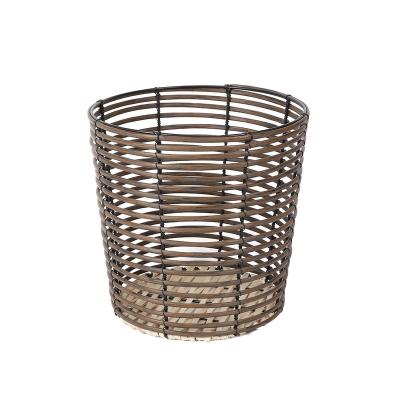 China New Design Sustainable Round Core Machine Black Steel Pipe PP Durable PP Pipe And Metal Iron Wire Basket for sale