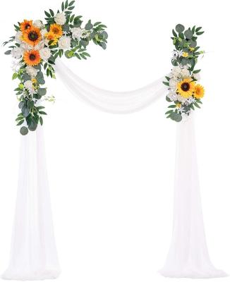 China Artificial Flower Flowers For Decoration Wedding Cheap Direct Selling Silver Wedding Semicircle Arch Flower Artificial Flowers For Centerpieces for sale