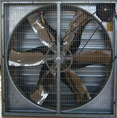 China Hotels 50 Inch Fan Wind Exhaust Shutter Push-Pull Fan For Chicken Farm for sale