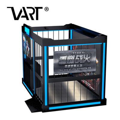 China New VR Team Game Machine Indoor VR Shooting Game Equipment Theme Park Multiplayer L3570*W3100*H2450mm for sale