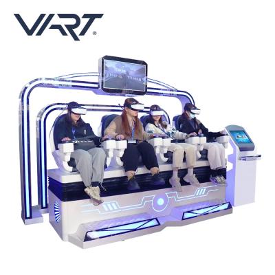 China New VR Metal Simulator 9D Virtual Reality Cinema 4 Seats Motion VR Chair Machine For VR Theme Park for sale