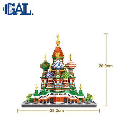 China Mini Blocks Vasile Assumption Cathedral Model, Eco-friendly New Design Set of St Basil's Cathedral Building Blocks for sale