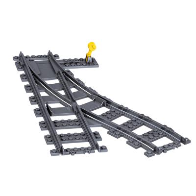 China DIY TOY ABS Plastic Material Train Rails Building Block Building Brick And Block Toy For Children for sale