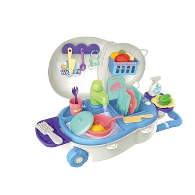 China 1 Style In 1 Cardboard Kids Cartoon Toys Tableware Set Plastic Kitchen Pretend Toys For Kids Kitchen Toys GL587501 for sale