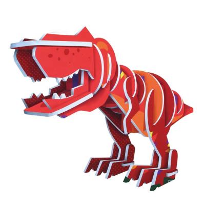 China New Cartoon Toy 3D Jigsaw Puzzle Educational Set Funny Toys DIY Set Toy 3d Jigsaw Tyrannosaurus For Kids for sale