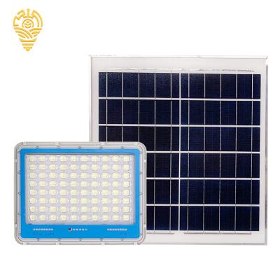 China Factory Direct Selling High Ip66 Lightweight Remote Control Aluminum Spotlight 100w 150w 200w 300w Smd Efficiency Waterproof Solar Led Flood Light for sale