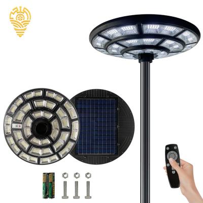 China High Efficiency Human Body Induction Light ABS Waterproof Ip66 2000w Integration All In One UFO Solar Led Garden Light for sale