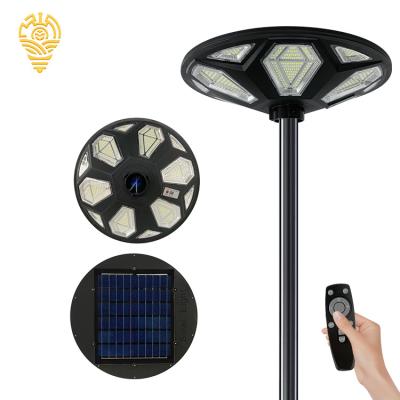 China High Efficiency Lightweight Polycrystalline Silicon Light-powered ABS Waterproof Ip66 2000w All In One UFO Solar Led Garden Light for sale