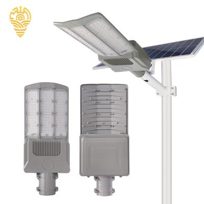 China High Efficiency High Brightness SMD IP66 200w 300w Lightweight Remote Control Aluminum Waterproof Solar Led Street Light for sale