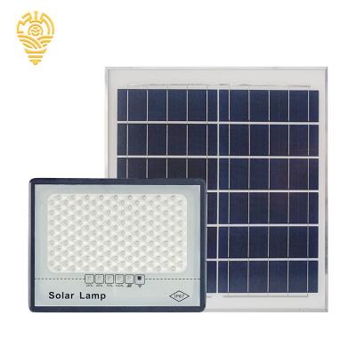 China Garden Polysilicon Smd3030 Ip67 Flood Lamp Aluminum Waterproof Remote Control Outdoor Solar Led Flood Light 50w 100w 200w 300w for sale