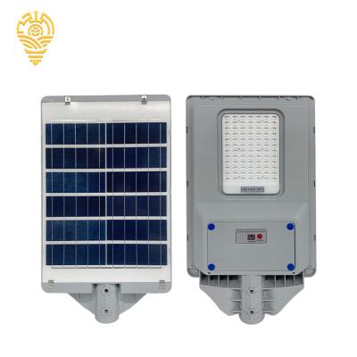 China ROAD Support Customized ABS Smd Ip66 Outdoor Waterproof Road Lamp 200watt 300watt All In One Solar Street Light for sale