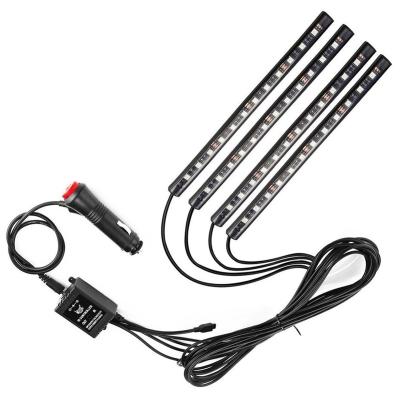 China RGB LED Car Light Strip, LED Atmosphere Lamps, 12V Car Interior 4*9