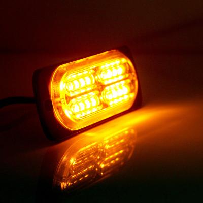 China All car 12v 24v red amber white led flashing warning light 20PCS 10w led strobe light for truck for sale