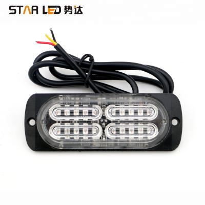 China All car 12v-24v 20PCS white amber red 10w led strobe light led warning light for car for sale