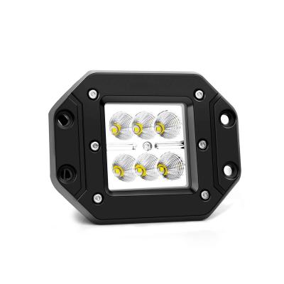 China All Cars DC9-30V IP68 18W Offroad Waterproof LED Work Light Pods 4