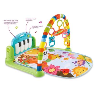 China Educational Soft Crawling Activity Gym Play Mat Foot Piano Keyboard Play Mat Baby Infant Musical Frame Fitness Mat for sale