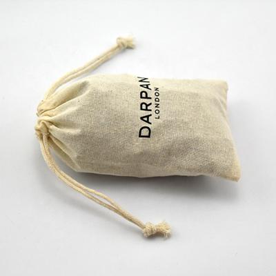 China Recyclable High Quality Custom Logo Print Drawstring Cheap Cotton Bags for sale