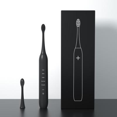 China Household Smartsonic Black Wireless Electric Toothbrush Rechargeable Ultrasonic Battery Life 70 Days for sale