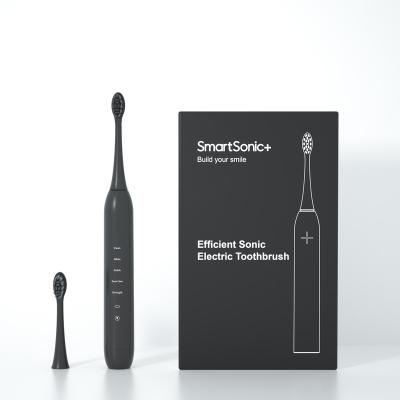 China IPX8 Household Black Adult Sonic Smart Electric Toothbrush Sensitive Dupont Bristle Rechargeable Toothbrush for sale