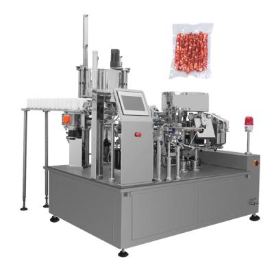 China Chemical Low Cost Stand Up Pouch Rotary Kimchi Packing Machine for sale