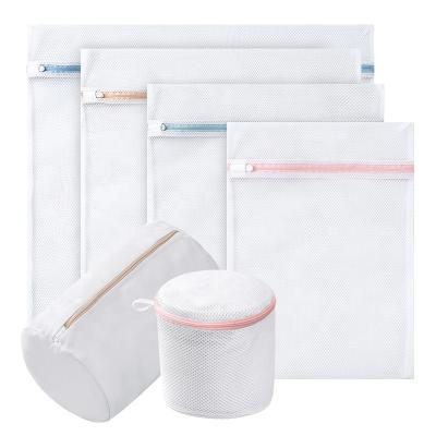 China Eco-friendly Durable Hot Sale Polyester Mesh Lingerie Bag Hotel Laundry Wash Protection Bag for sale