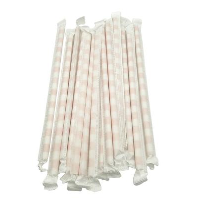 China CLASSIC high quality dessert baked drinking straws decoration paper straw craft colorful paper straw for sale