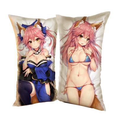 China Viable Fate Grand Order Tamamo No Mae Logo Pillow Spice Fabric 100% Polyester Rectangle Body Pillow Cover Plush Printed EBO Knitted 1pc for sale