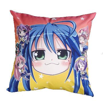 China Anime Non-Toxic Pillow Support Lucky Star Designer Home Cushion Back Decor for sale