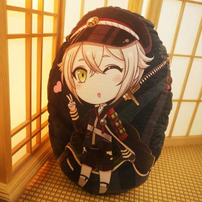 China Anti-Static Touken Ranbu Hotarumaru Shaped Plush Cushion Cover for sale