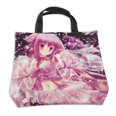 China Anime Character Cartoon Design Moisture Proof Custom Digital Printed Tote Bags for sale