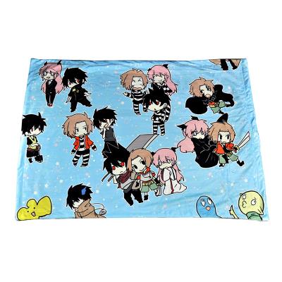 China Anime Blanket Anime Custom Printed Comforter Cover Summer Comforter Bedspread Double Side for sale