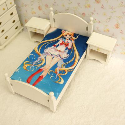 China Factory Fashion Simple Fabric Covers Sheet Bed Video Games Anime Bed Sheet Custom Sailor Moon Tsukino Usagi for sale