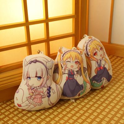 China Custom Anime mini dragon charm phone irregular shape printing mobile phone anime main chain strap maid mini for sale