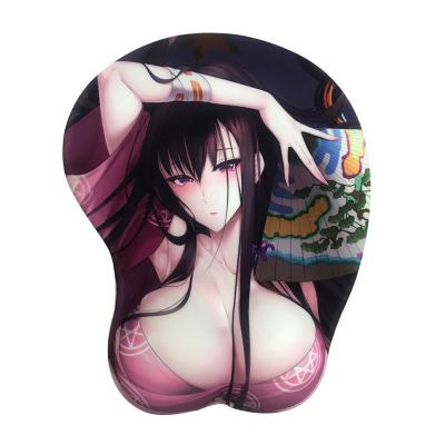 China Customized design 3D mousepad special sexy girl soft touch phone printed buttocks breast mouse pad non-slip non-slip for sale