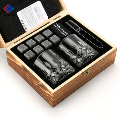 China 2021 Viable Best Selling Hot Selling Whiskey Stones Wholesale Natural Ice Stone From Amazon For Gift Set for sale