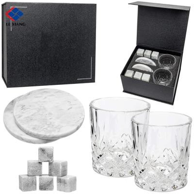 China 2021 Viable Best Selling Amazon Gray Beverage Chilling Stones Whiskey Stones With Magnetic Box for sale