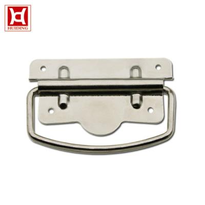 China Equipment Stainless Steel Spring Self-Return Toolbox Drawer Handles Door Pull Handle, Hardware Parts Ring Chest Toolbox Steel Handles for sale