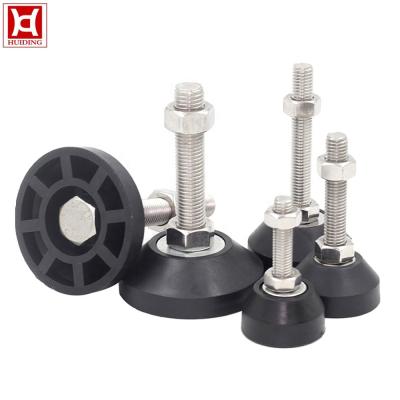 China Equipment Base Wholesale High Quality Carton Steel Load Rating Non Slip Adjustable Leveling Feet for sale