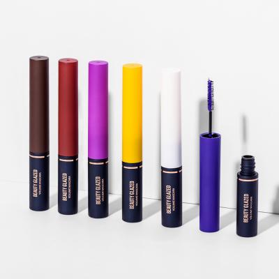 China Private label makeup cosmetics 2021 OEM new vegan colored mascara 2021 colorful eyelash colored color mascara for sale