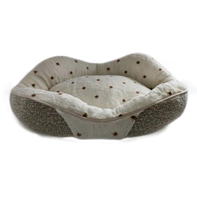 China Manufacturer Cheap Pet Beds Custom Made Dog Cat House Mat Soft Plush Sheep Cloth Cotton Filling Heating Non Slip Bottom Fast Production for sale