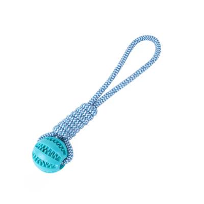 China Cheap Stocked Dog Rope Ball For Funny Puppy Dog Toys For Pet Puppies Dogs Tooth Snack Ball Cleaning Toy Large for sale