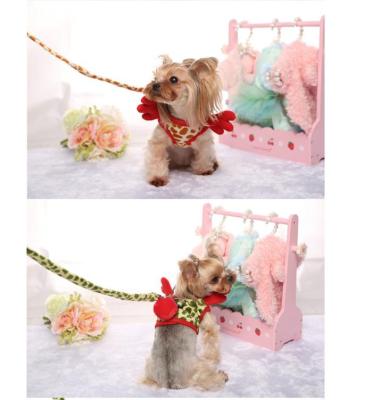 China 1 MOQ DETACHED set of Christmas dog collar leash and harness for puppy for sale