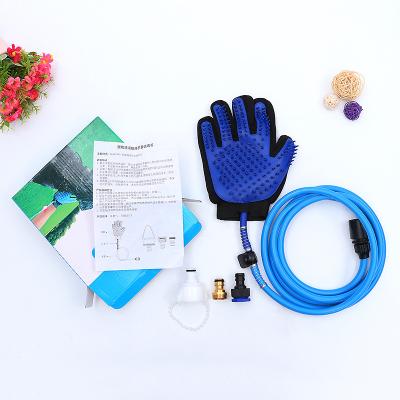 China Viable Wholesale Pet Grooming Tool Pet Bath Gift Set Brush And Gloves For Dog And Cat for sale