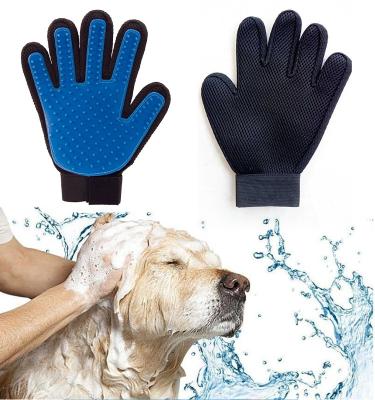 China 2018 Deshedding Grooming Glove Best Selling Amazon Brush Glove Black Dog Cat Viable Horse Pet For Pet 180 255 259 Tips for sale