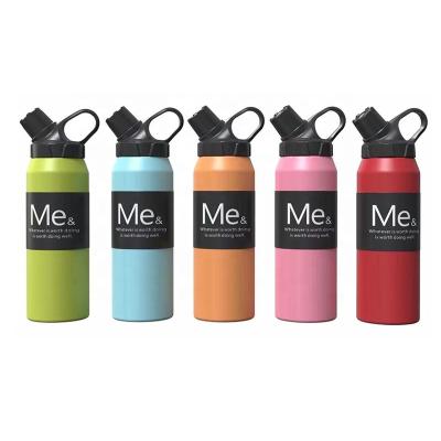 China New CLASSIC Items Wholesale Stainless Steel Thermos Bottle Sport Insulated Drinking Matte Water Bottle With Handle Lid for sale