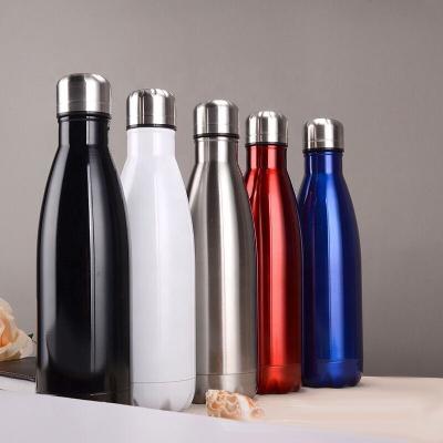 China Custom Logo Vacuum Insulated Stainless Steel Dual Wall Sports Cool Stored Water Bottle Growing Water Bottle for sale