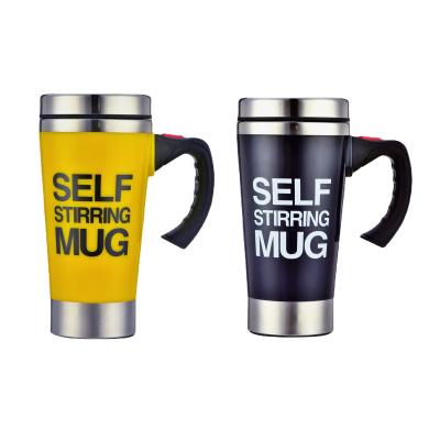 China Eco Friendly Automatic Stainless Steel Blender Cup Coffee Milk Self Storing Mugs Mugs for sale